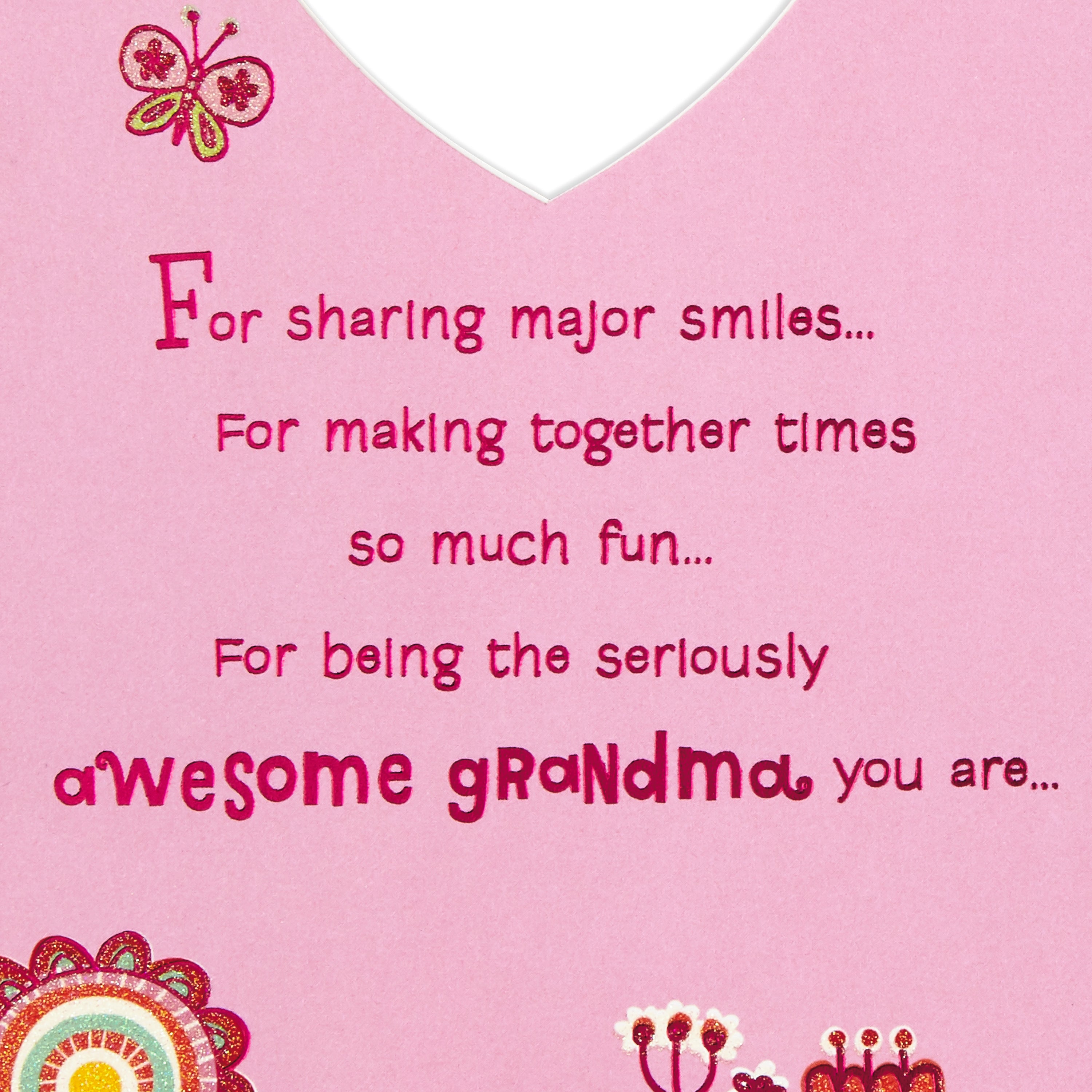 Mother's Day Card for Grandmother from Kids (Very Loved Grandma Sticker)