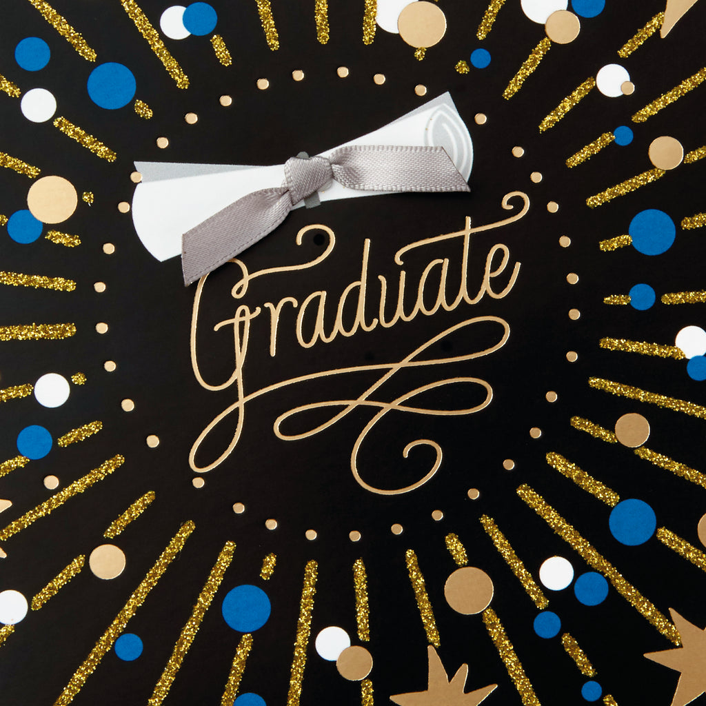 Pack of 4 Graduation Cards with Envelopes (Best Wishes)