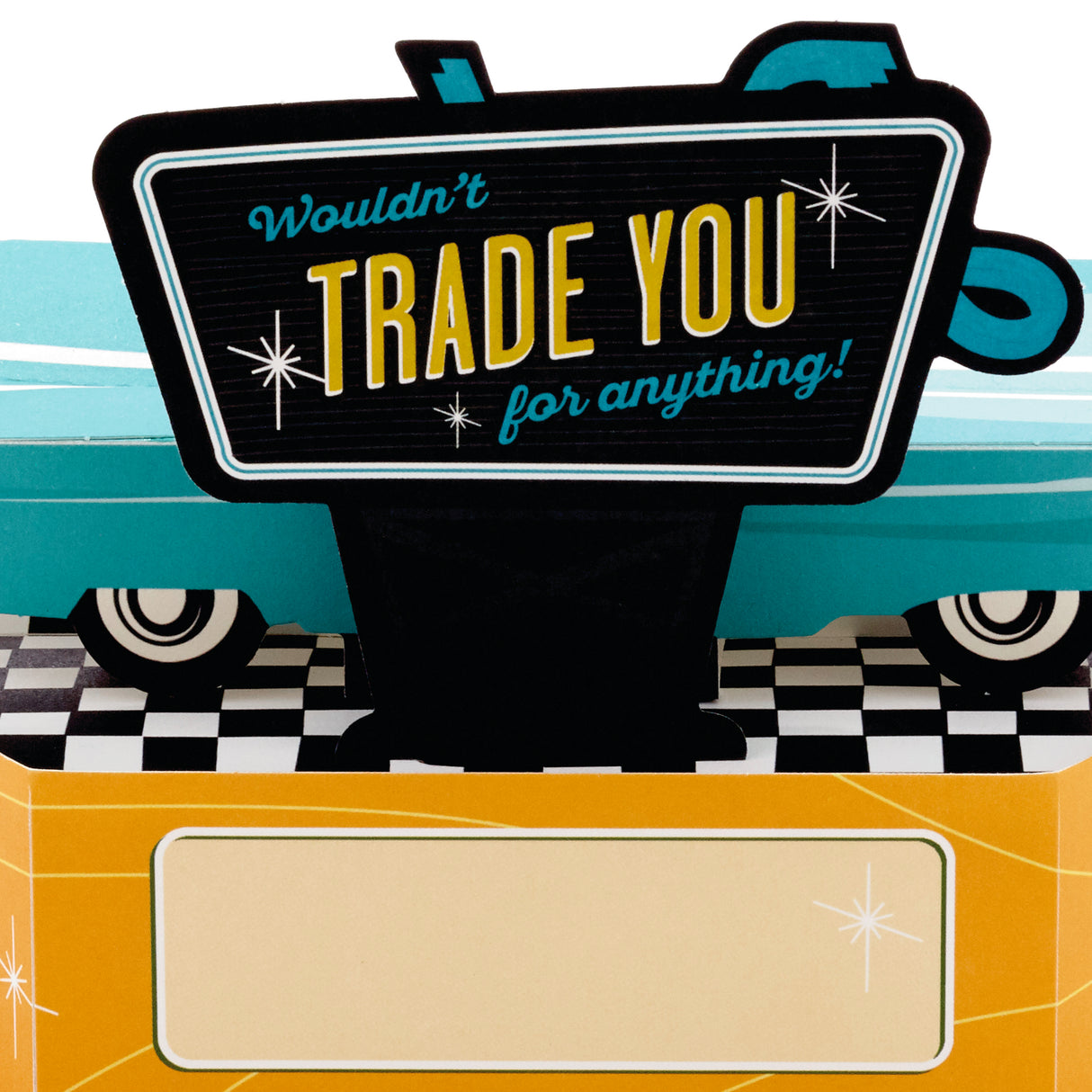 Paper Wonder Displayable Pop Up Fathers Day Card for Dad (Classic Car)