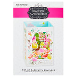 Paper Wonder Displayable Pop Up Birthday Card for Her (Beautiful Butterflies and Flowers)