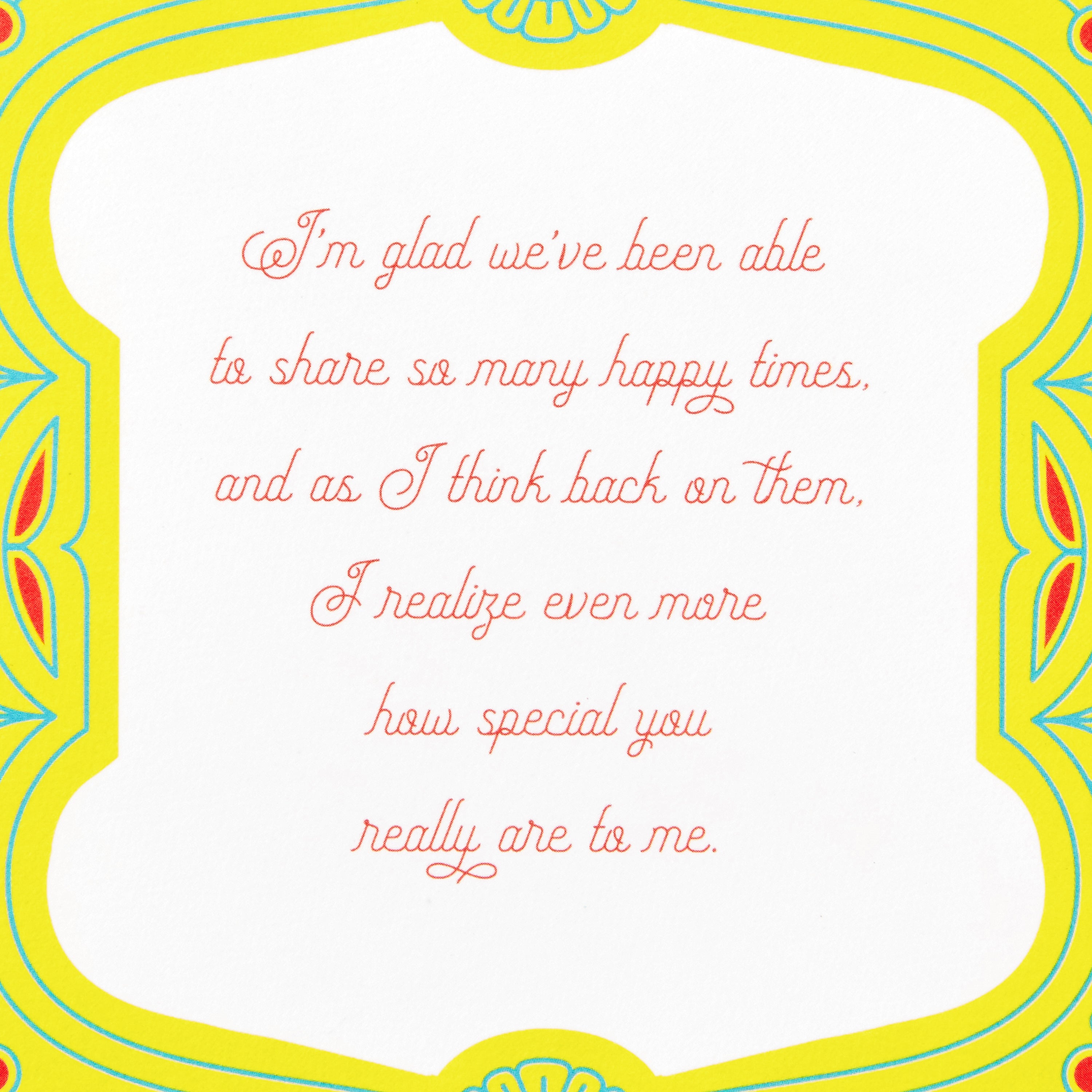 Golden Thread Birthday Card for Friend (Celebrating You)