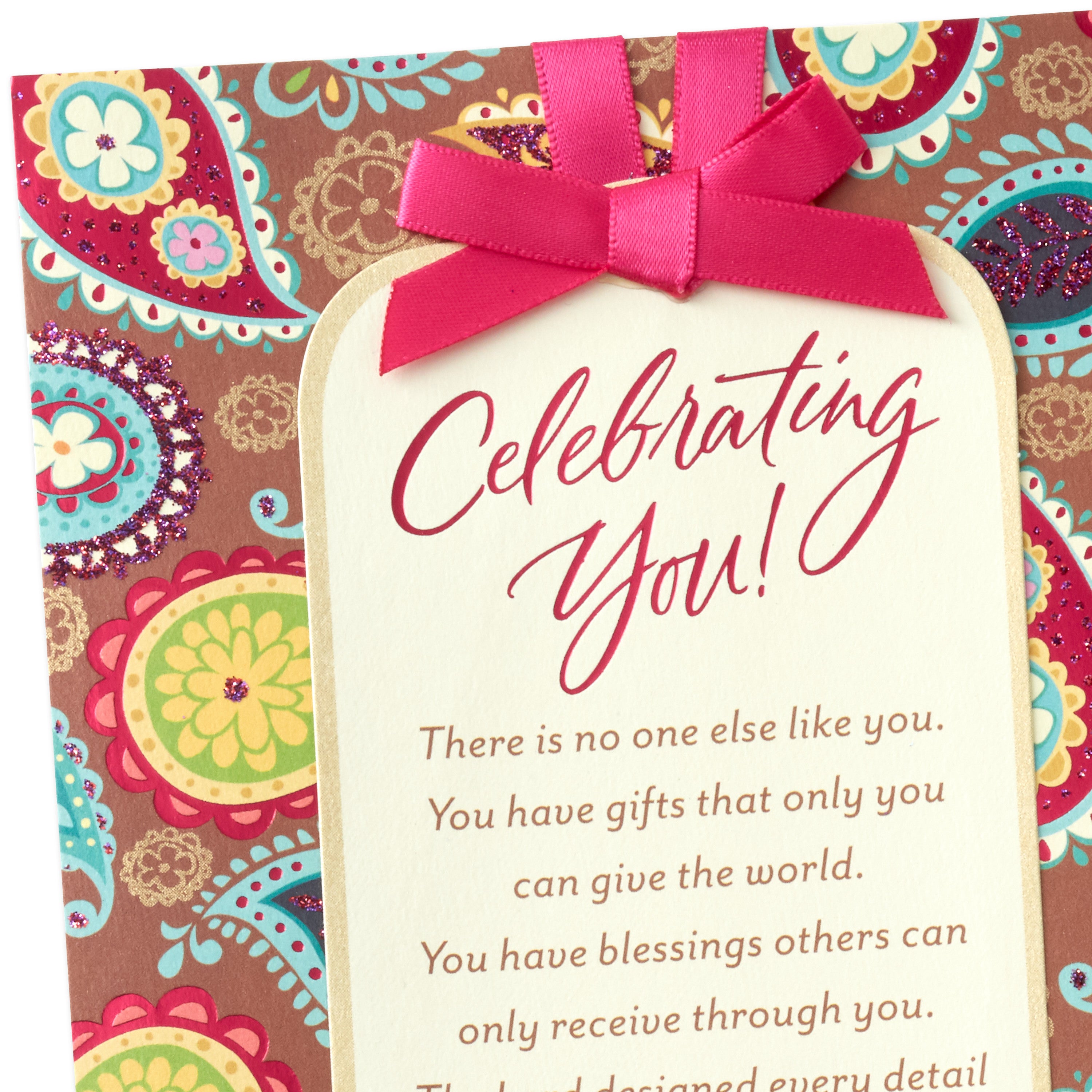 Mahogany Religious Birthday Card for Her (Celebrating You)