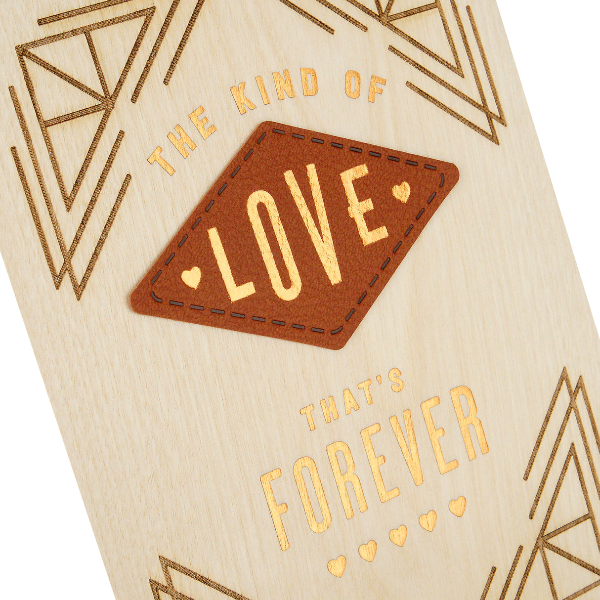 Wood Father's Day Card for Husband or Boyfriend (Love That's Forever)