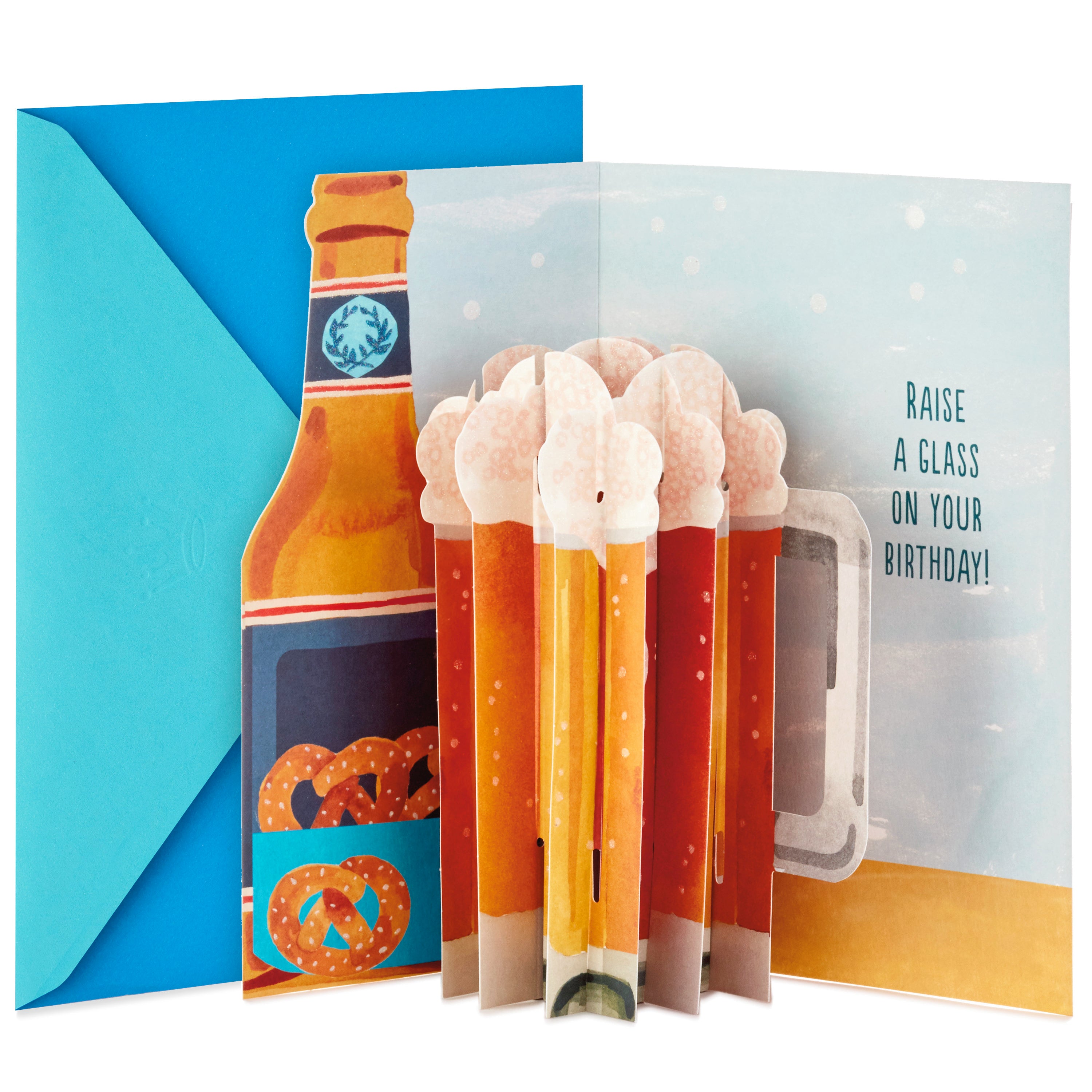 Paper Wonder Displayable Pop Up Birthday Card (Beer)