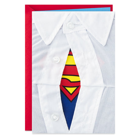 Signature Birthday Card for Him (Superman Silhouette)