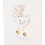 Signature Paper Craft Baby Shower Card (Stroller)