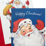 Boxed Christmas Cards, Vintage Santa Claus (4 Designs, 12 Cards and Envelopes)