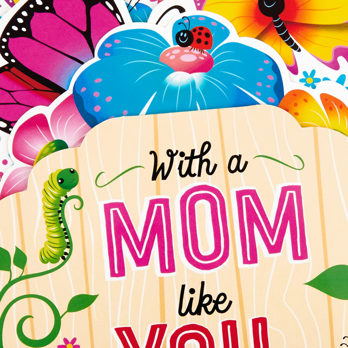 Pop Up Mother's Day Card with Song for Mom (Pot of Butterflies, Plays Happy by Pharrell Williams)