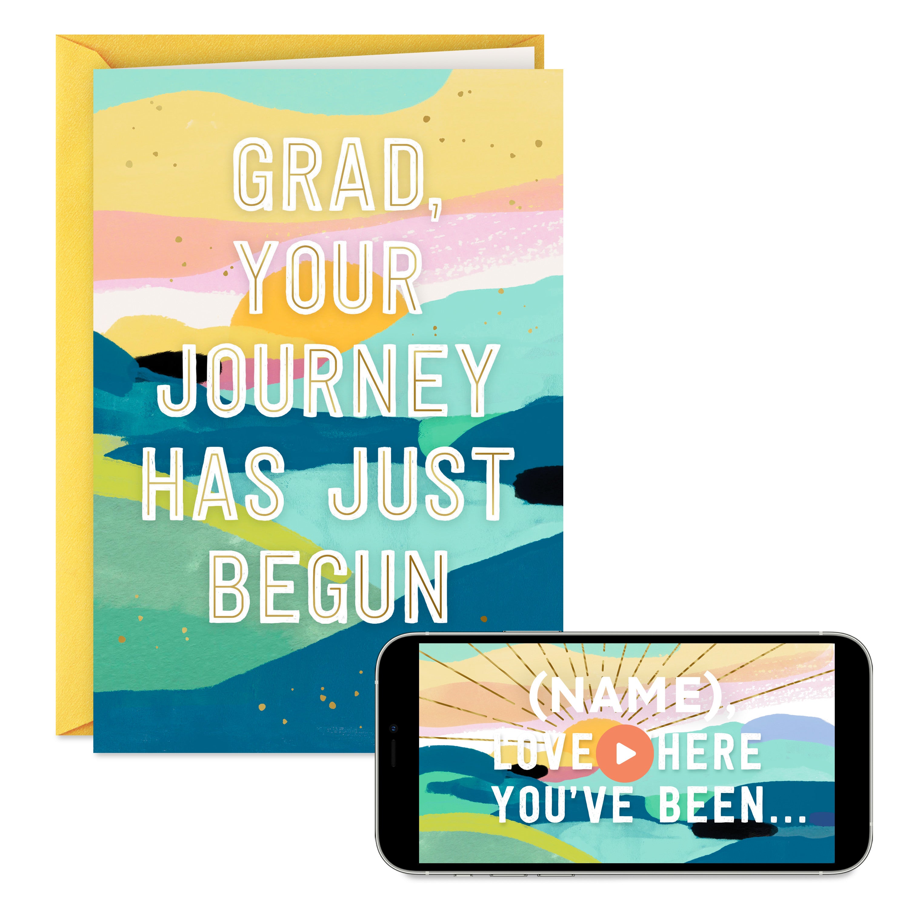 Personalized Video Graduation Card, Proud of You (Record Your Own Video Greeting)