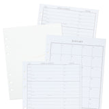 Address Book Refill Pages (Pack of 44 Replacement Pages for Addresses, Appointments)