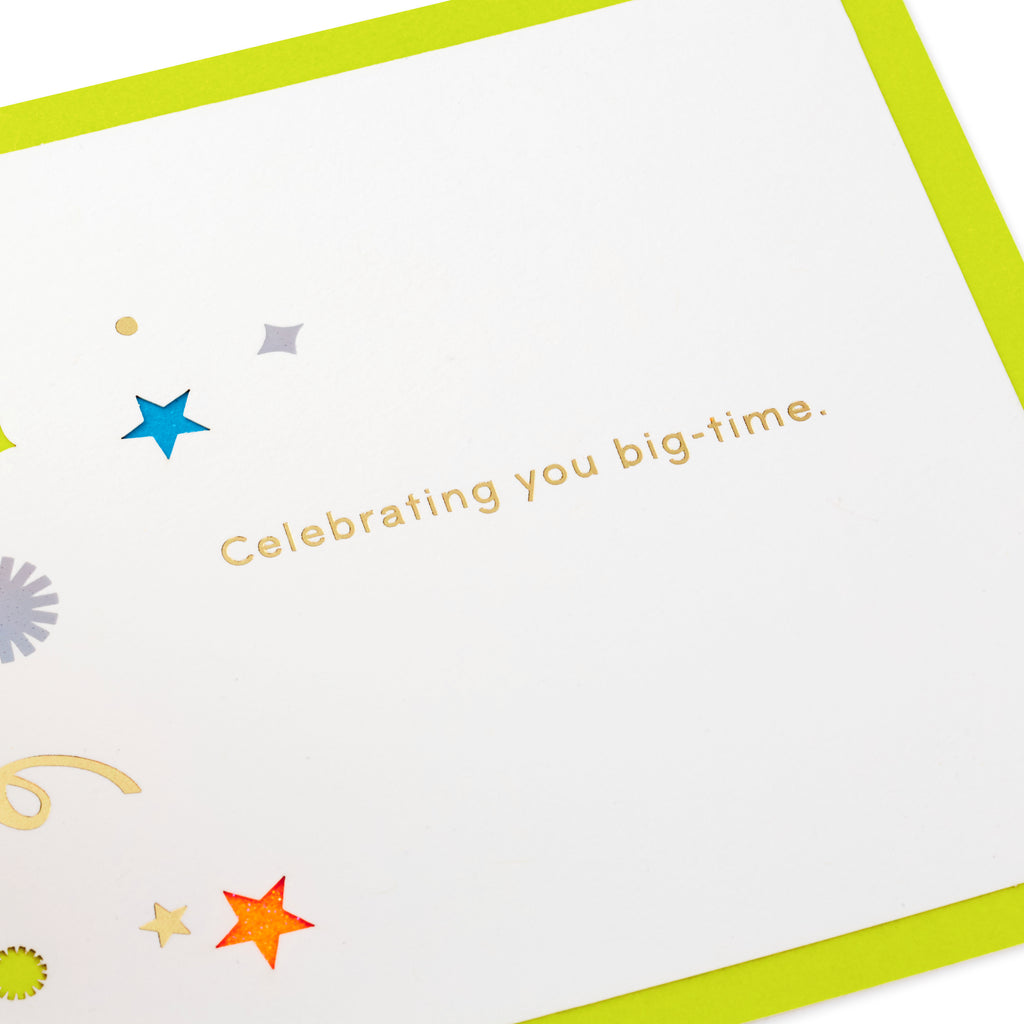 Signature Paper Wonder Pop Up Congratulations Card or Birthday Card (Celebrate)