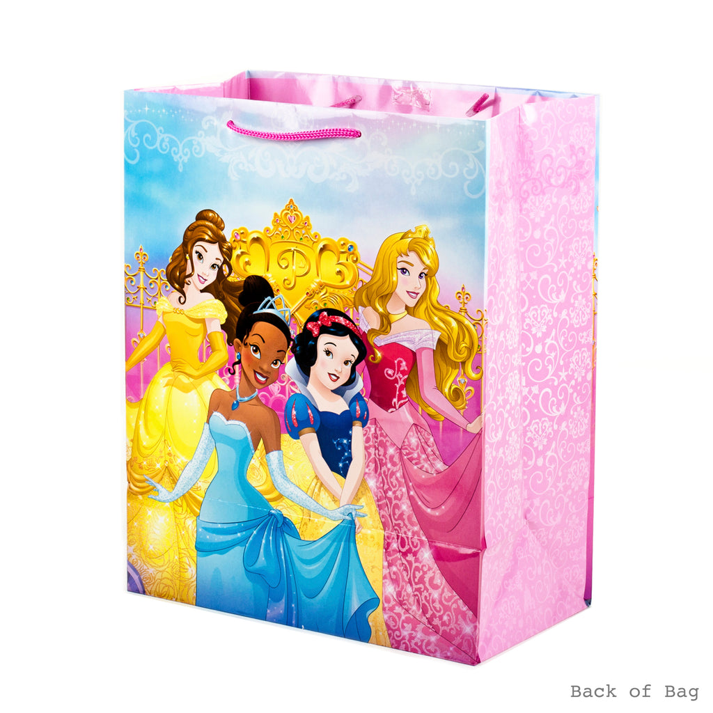 13" Large Gift Bag with Birthday Card and Tissue Paper (Disney Princesses)