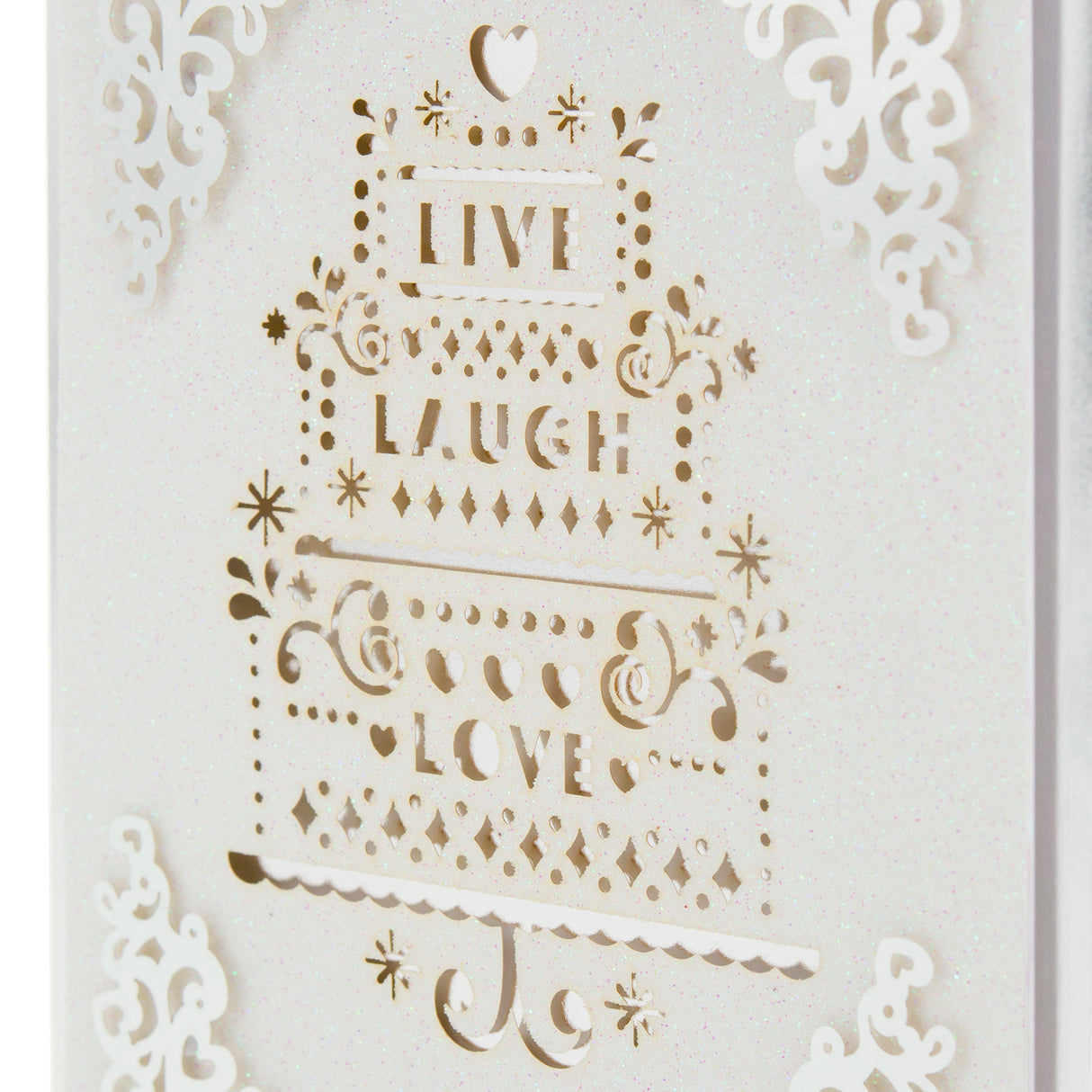 Signature Wedding Card (Live Laugh Love)