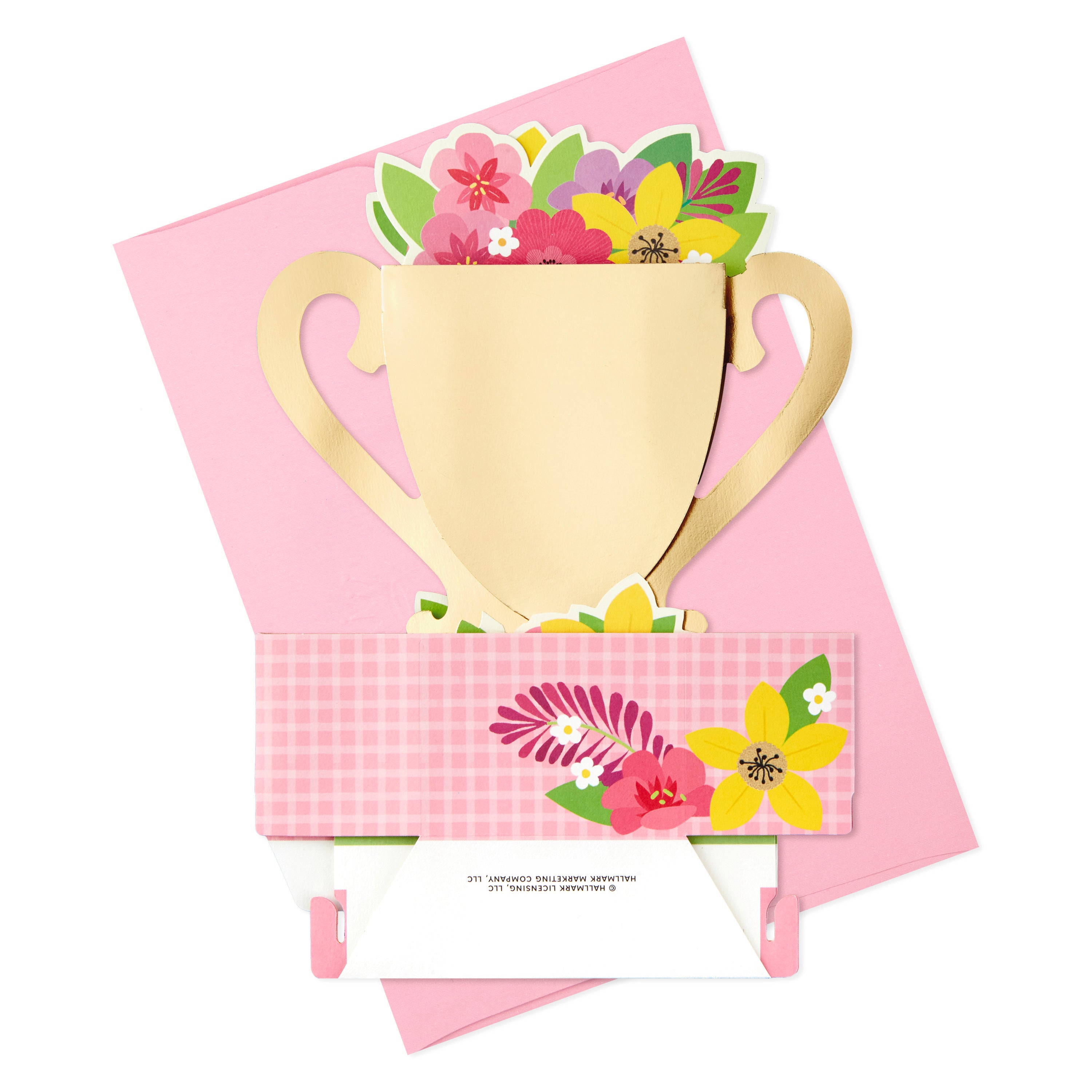 Pop Up Mothers Day Card (Displayable World's Best Mom Trophy)