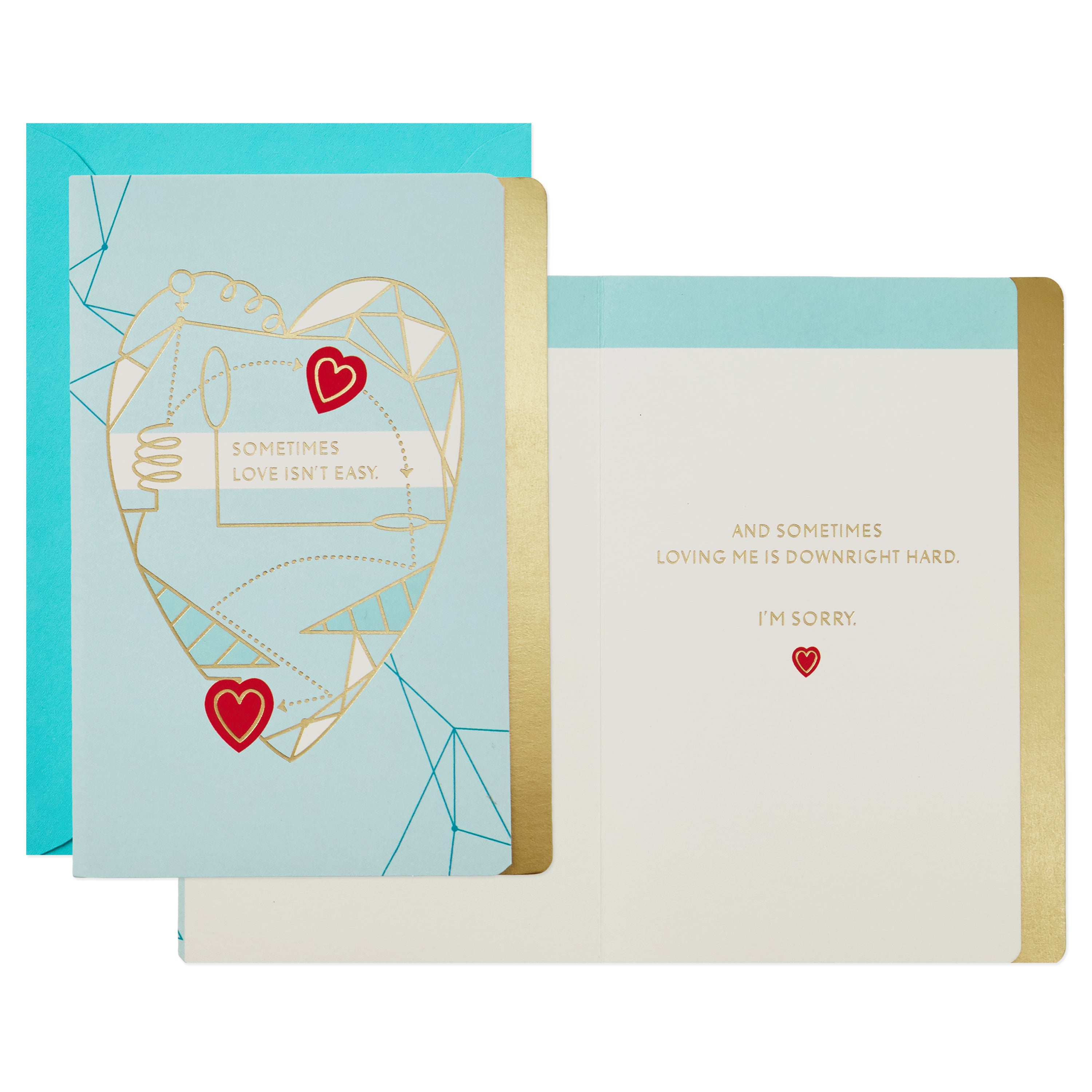 Hallmark Love Card Assortment, New Relationship/Miss You/Time Apart/Just Because (6 Cards with Envelopes)
