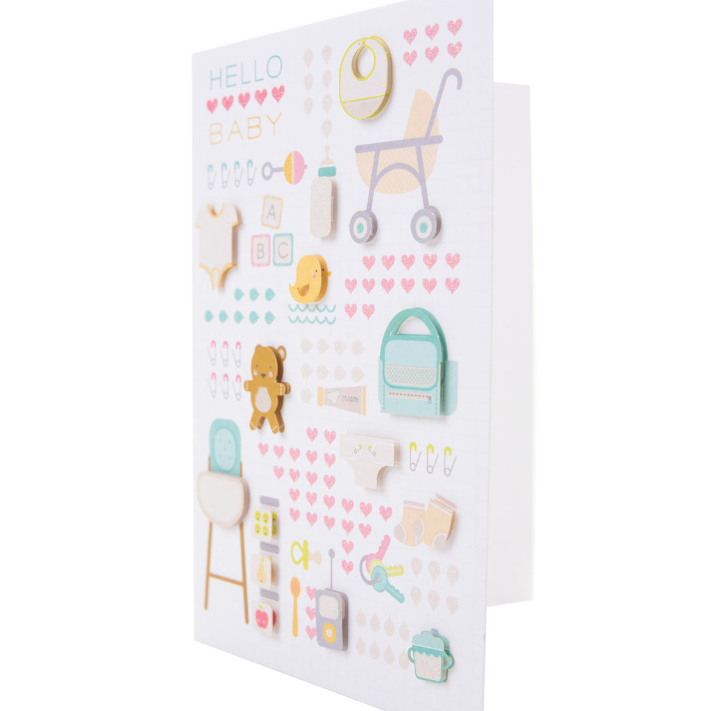 Signature Baby Shower Card (Baby Icons)