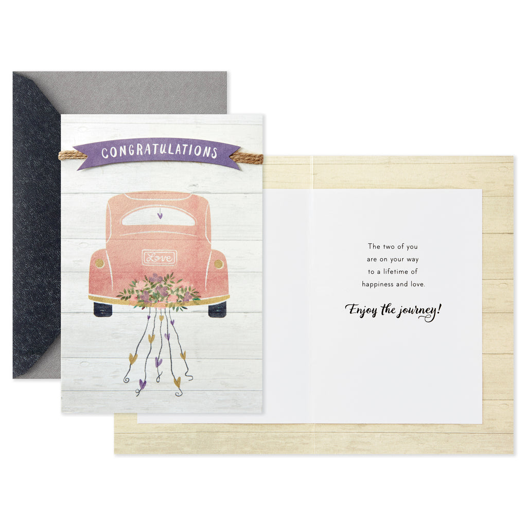 Wedding Card, Bridal Shower Card, or Engagement Card (Enjoy the Journey)