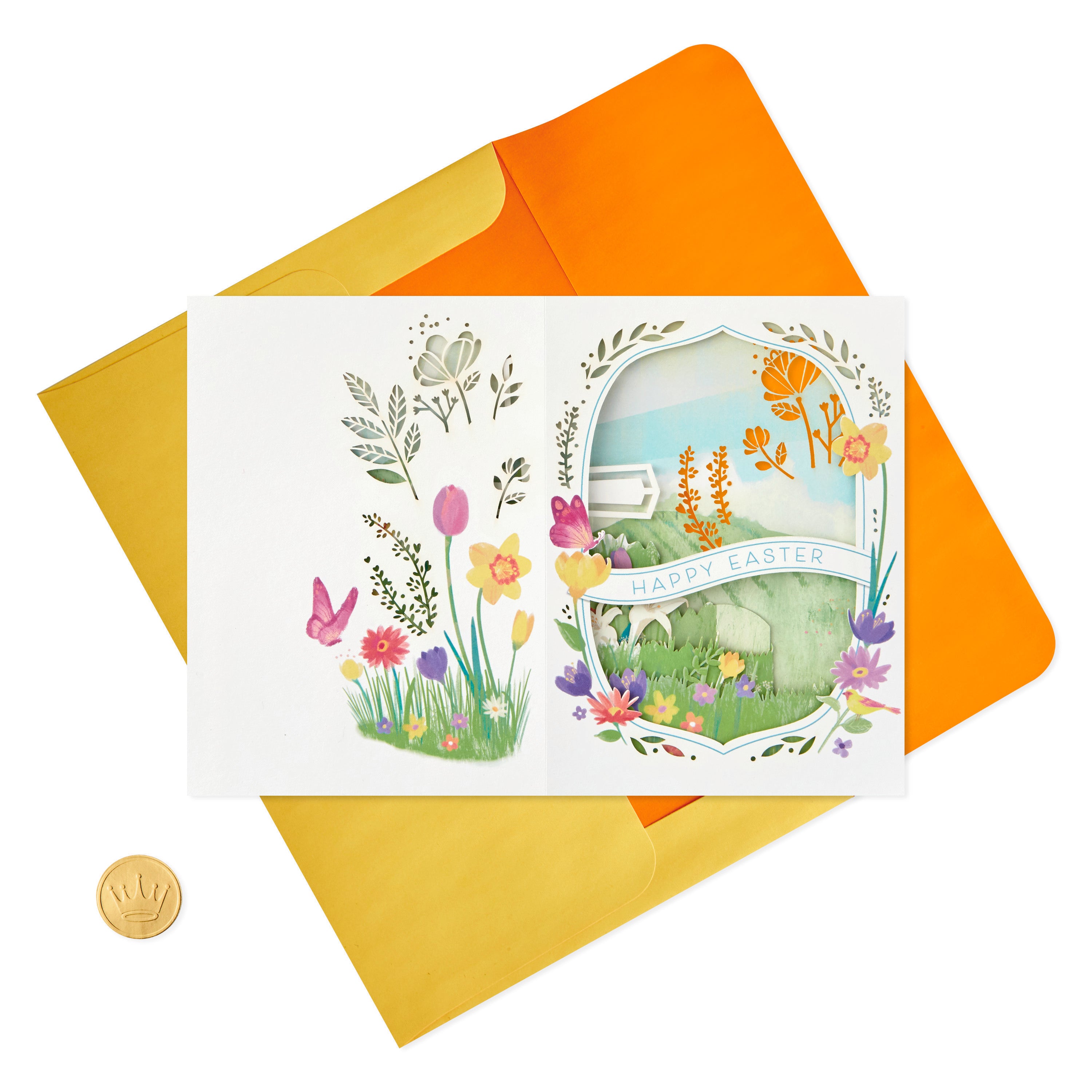 Paper Wonder Religious Displayable Pop Up Easter Card (God's Blessings)