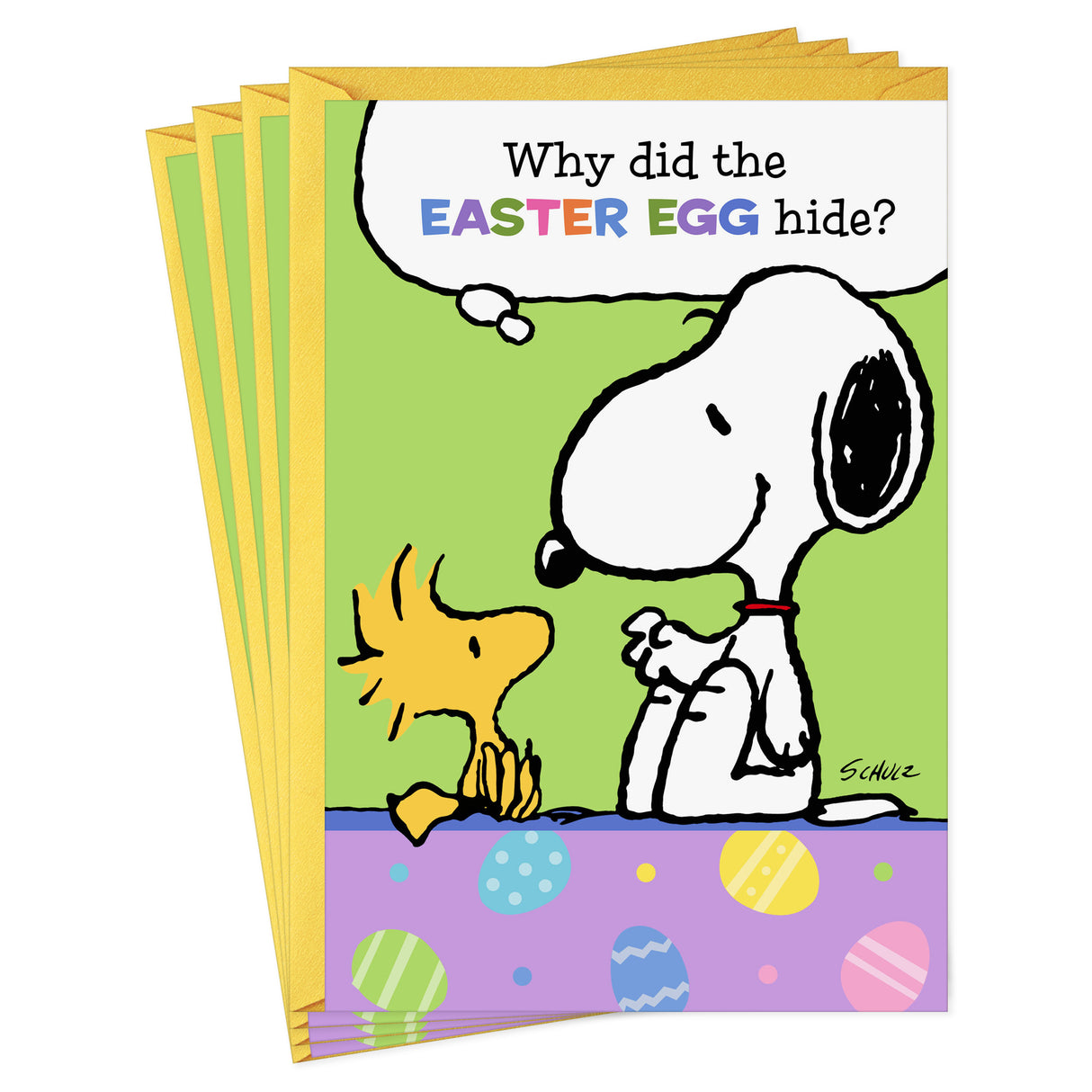 Easter Peanuts Easter Egg Hiding Joke; Single Card Source of 299E7587