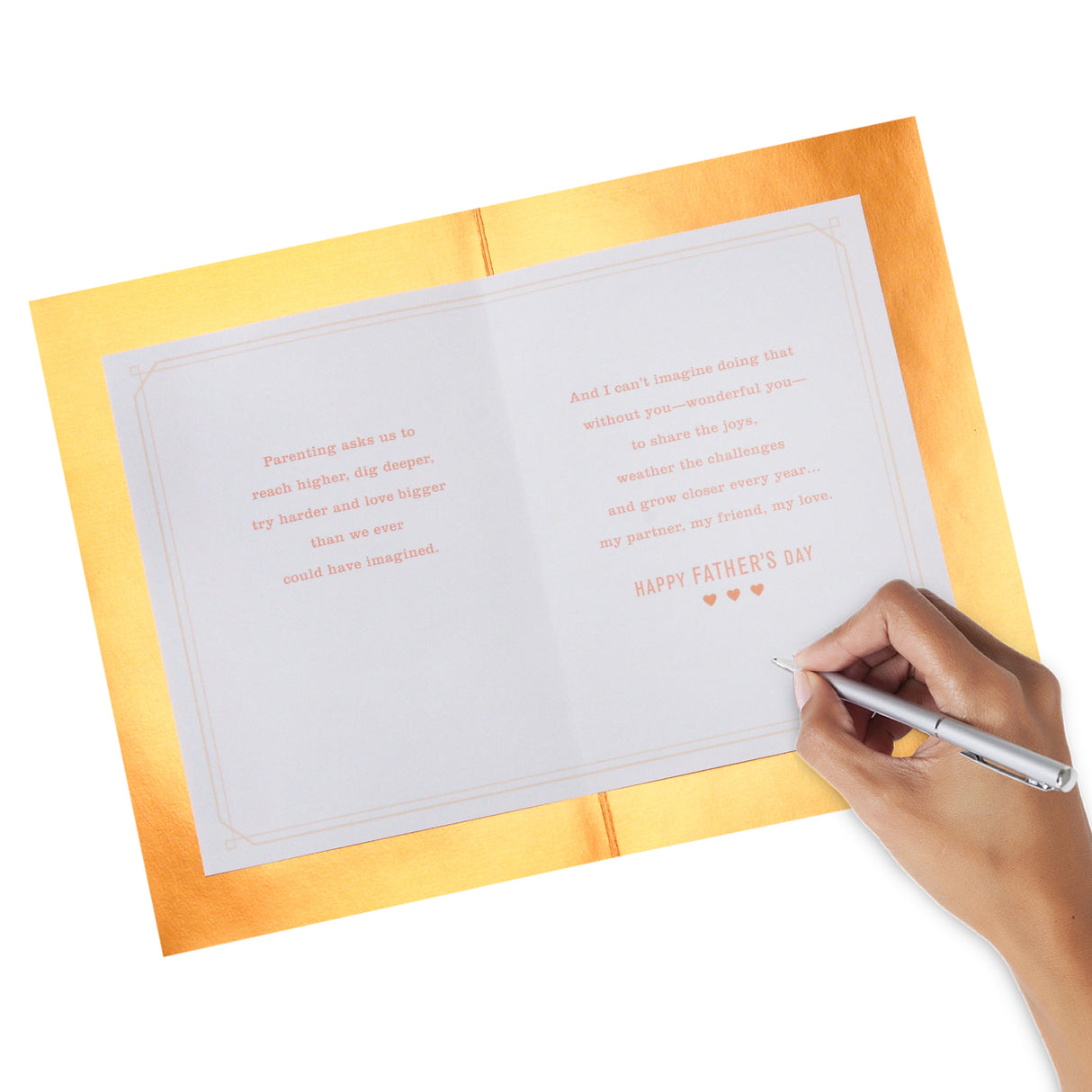 Wood Father's Day Card for Husband or Boyfriend (Love That's Forever)