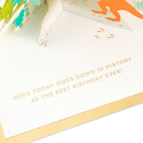 Signature Paper Wonder Pop Up Birthday Card (Dinosaurs)