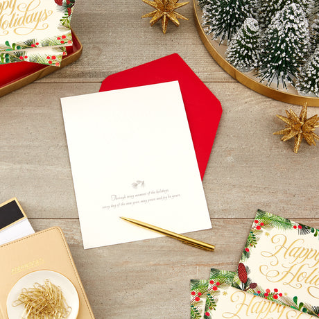 Boxed Holiday Cards, Festive Greenery (40 Cards and Envelopes)