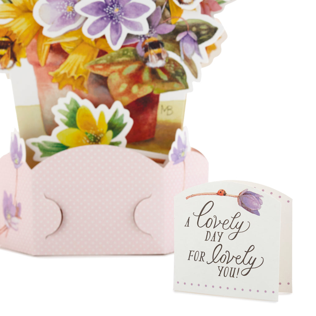 Paper Wonder Musical Birthday Pop Up Card for Women (Marjolein Bastin Bouquet, Plays Just to See You Smile)