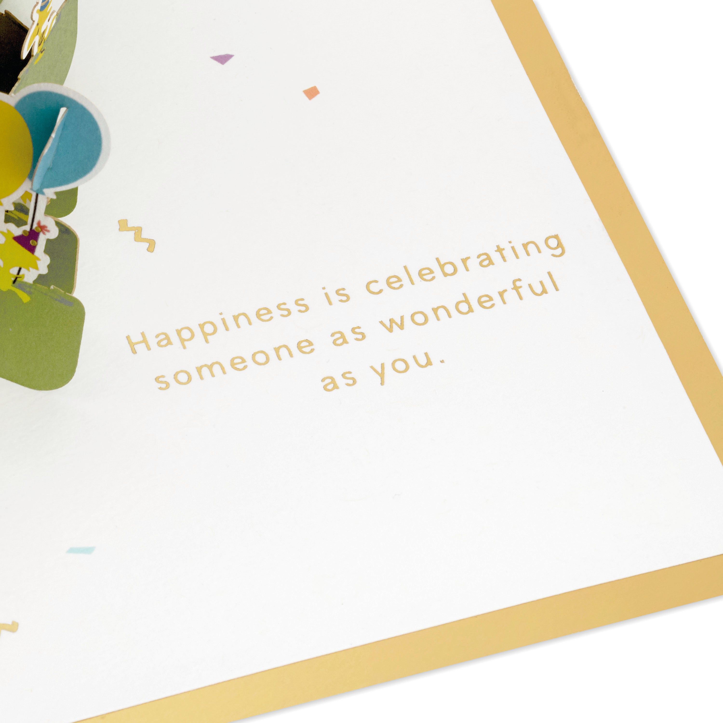 Signature Paper Wonder Peanuts Pop Up Birthday Card (Celebrate)