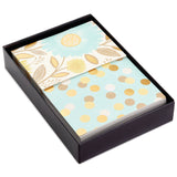 Blank Note Cards (Flowers and Dots, 50 Blank Cards or Thank You Cards with Envelopes)