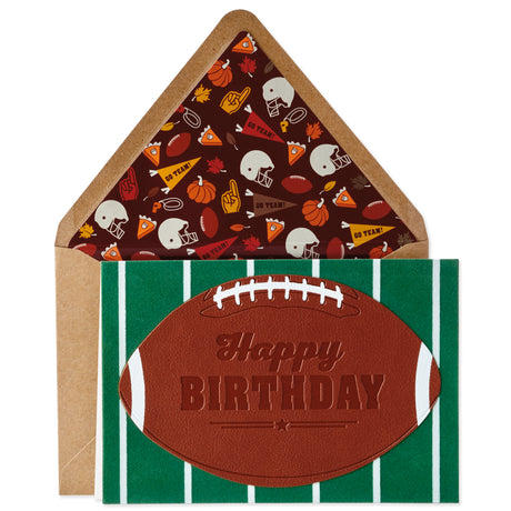 Signature Birthday Card for Him (Football)