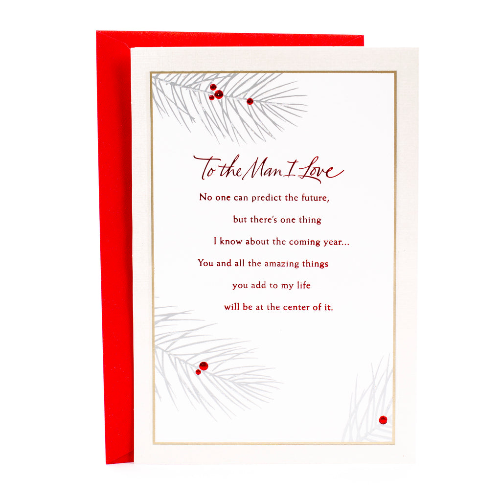 Christmas Romantic Card for Husband or Boyfriend (Love of My Life Forever)