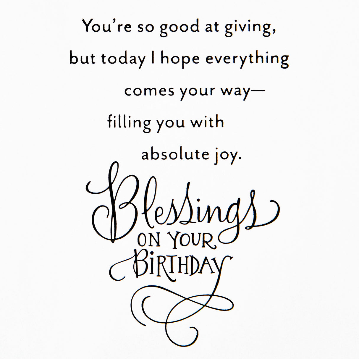 DaySpring Religious Birthday Card (Blessings On Your Birthday)