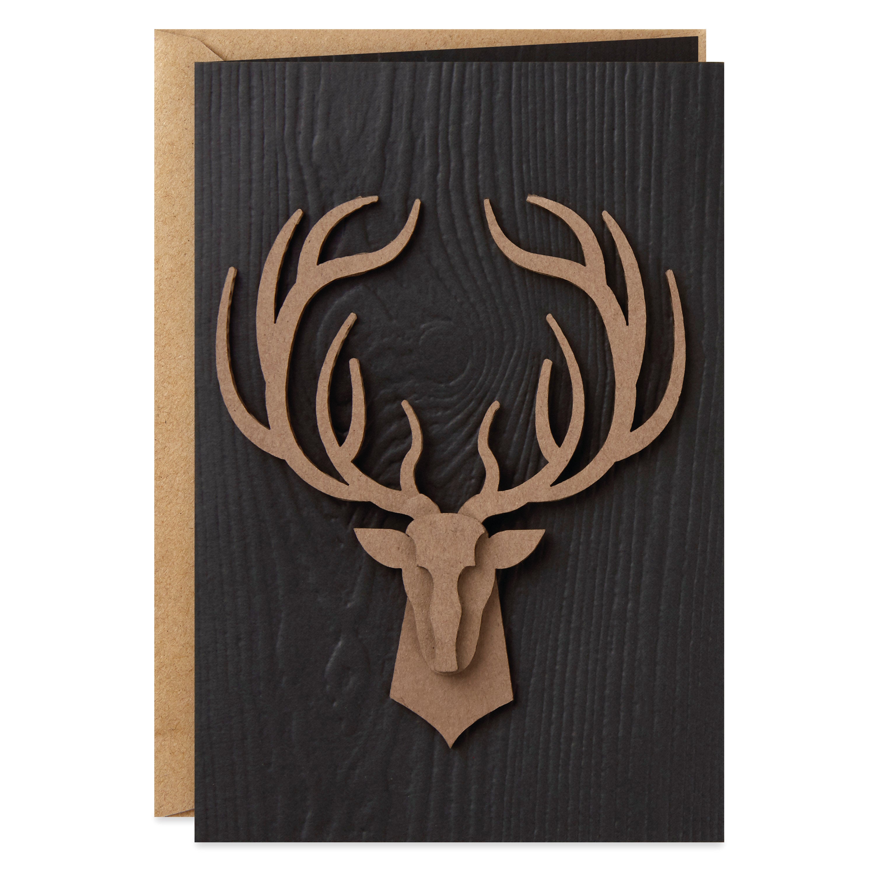 Signature Birthday Card for Men (Deer Head)
