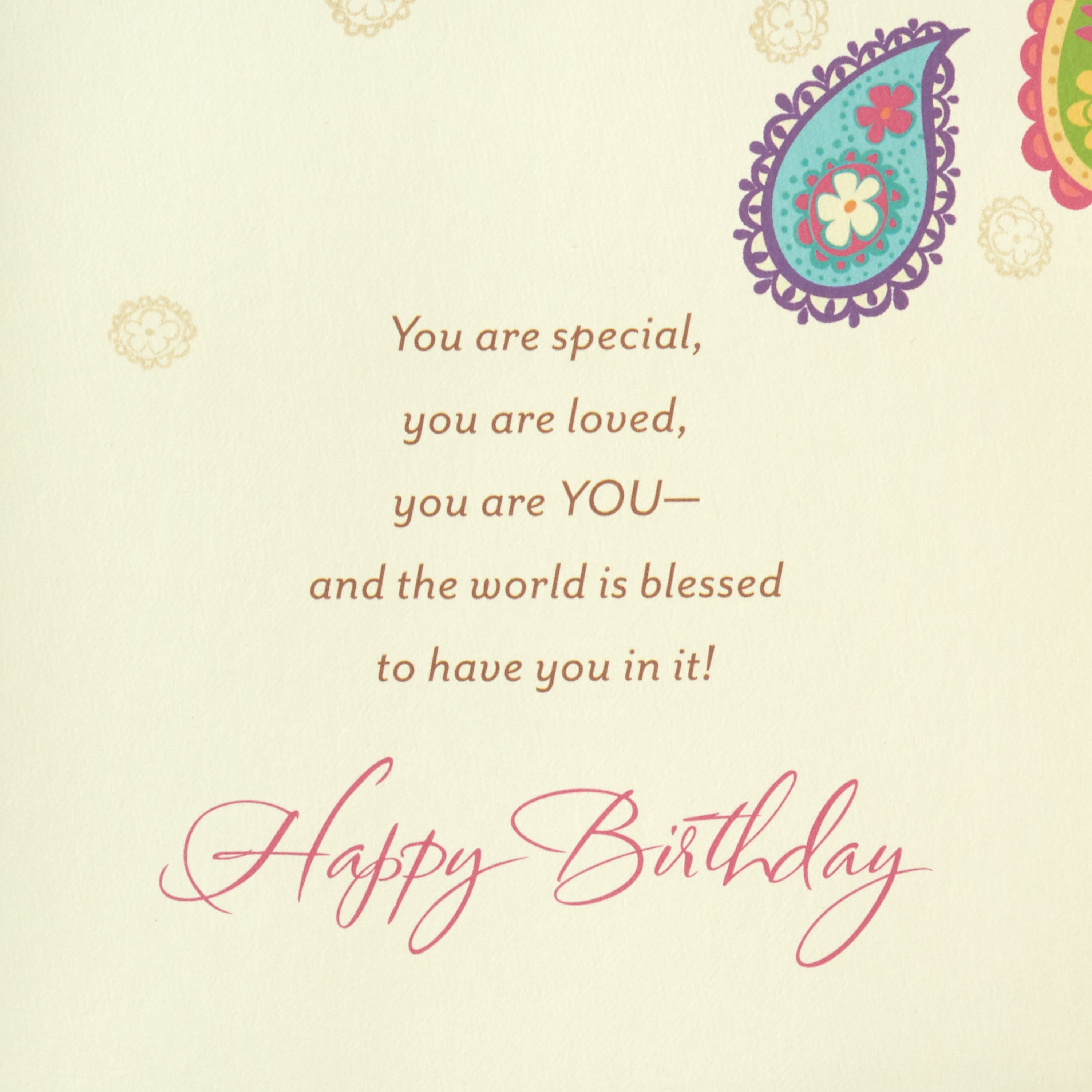 Mahogany Religious Birthday Card for Her (Celebrating You)