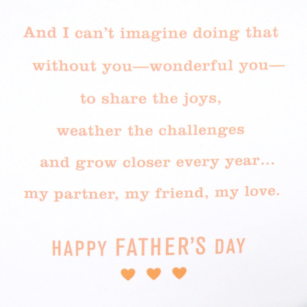 Wood Father's Day Card for Husband or Boyfriend (Love That's Forever)
