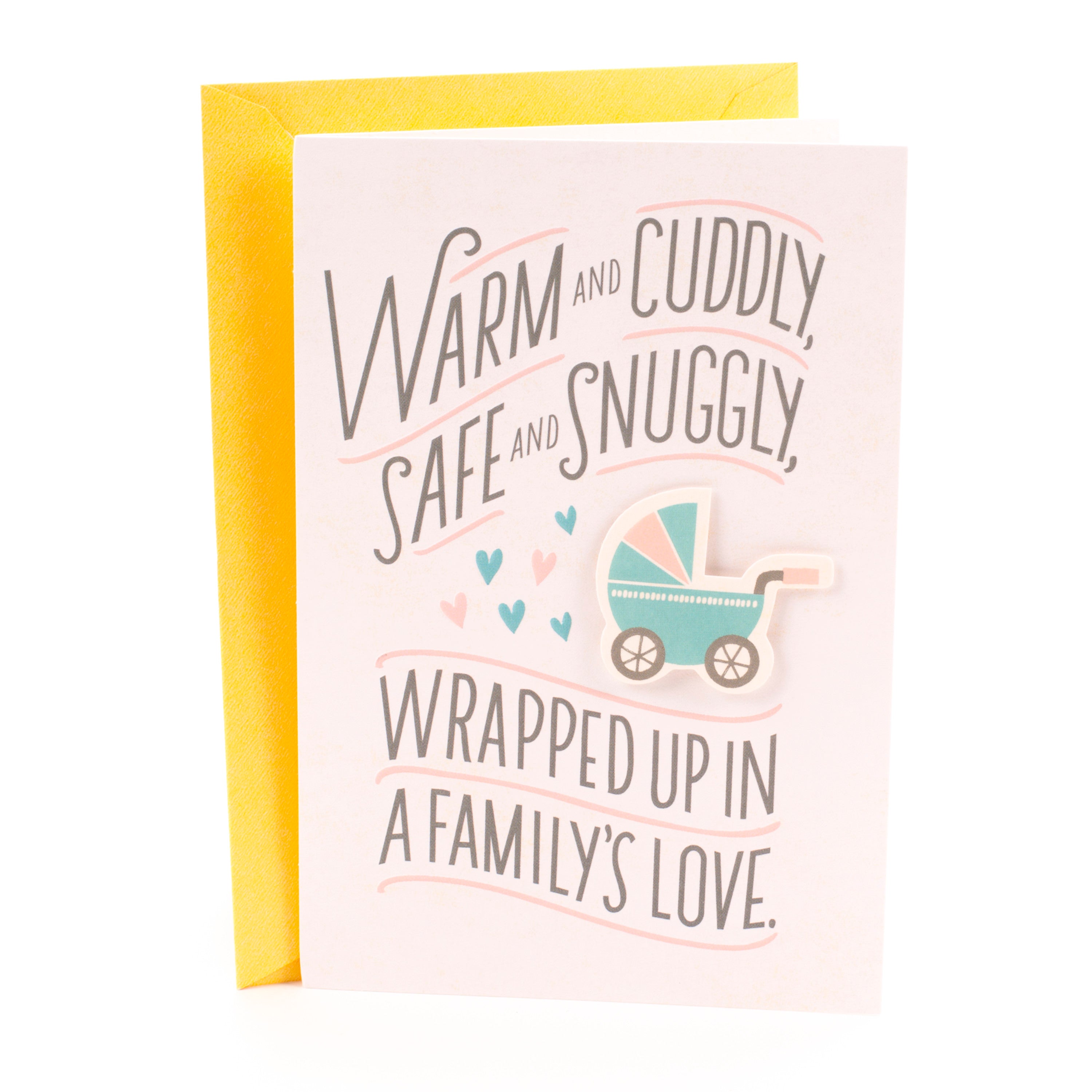 Baby Greeting Card for Grandparents (Warm and Cuddly New Grandbaby)