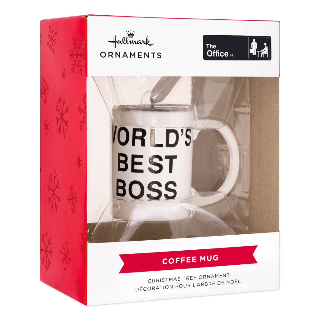 The Office World's Best Boss Coffee Mug Christmas Ornament