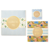 Hallmark Gift Boxes with Wrap Bands, Assorted Sizes (3-Pack: Cute Flowers and Stripes) for Birthdays, Bridal Showers, Mother's Day, Best Friends