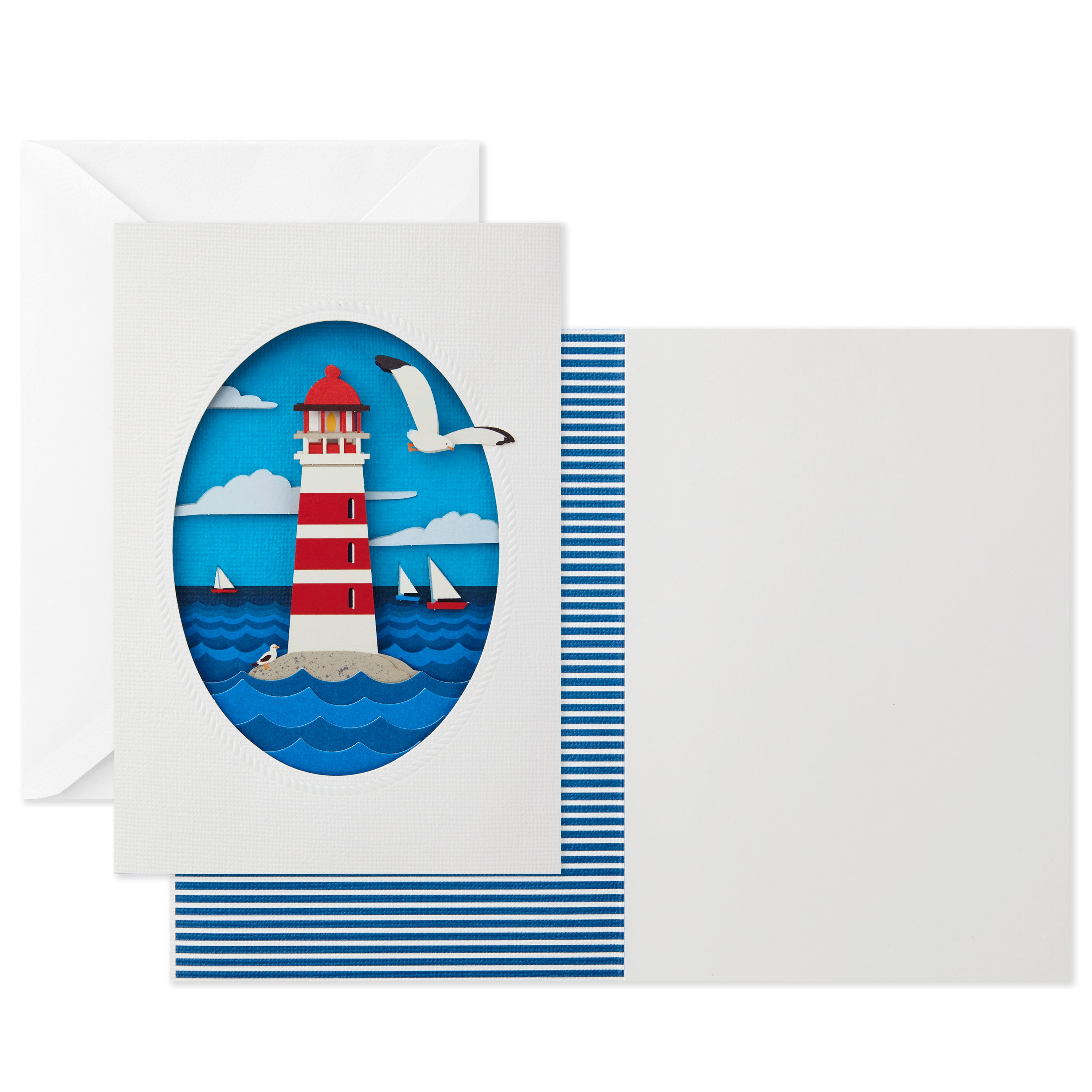  Signature Blank Card, Lighthouse (Birthday Card, All Occasion Card)