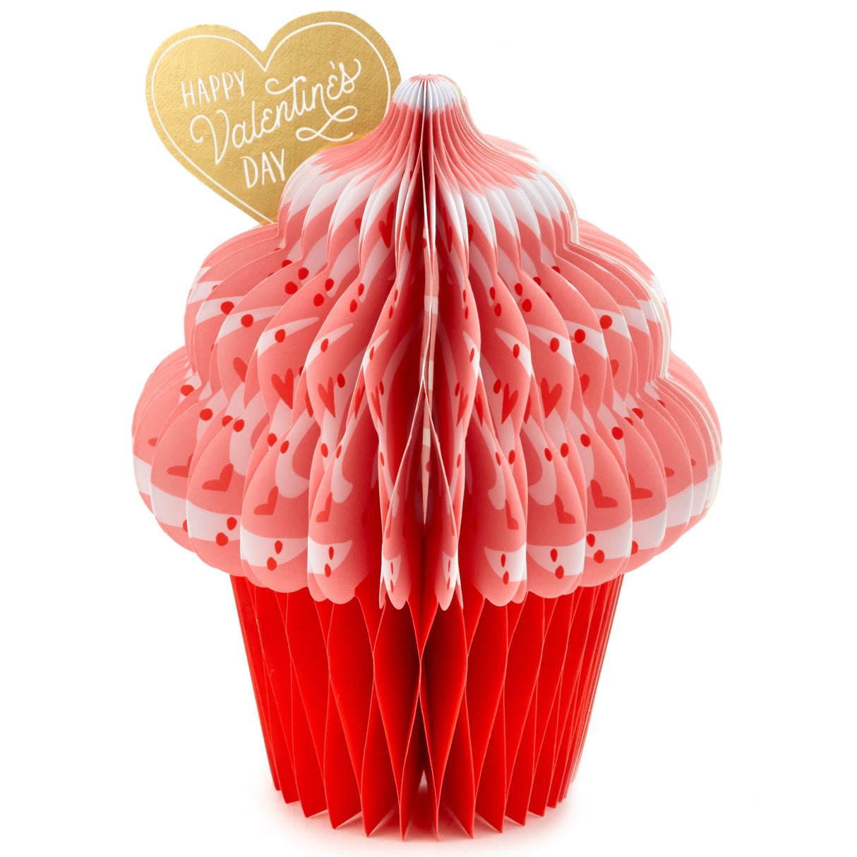 Paper Wonder Pop Up Valentines Day Card (Honeycomb Cupcake)