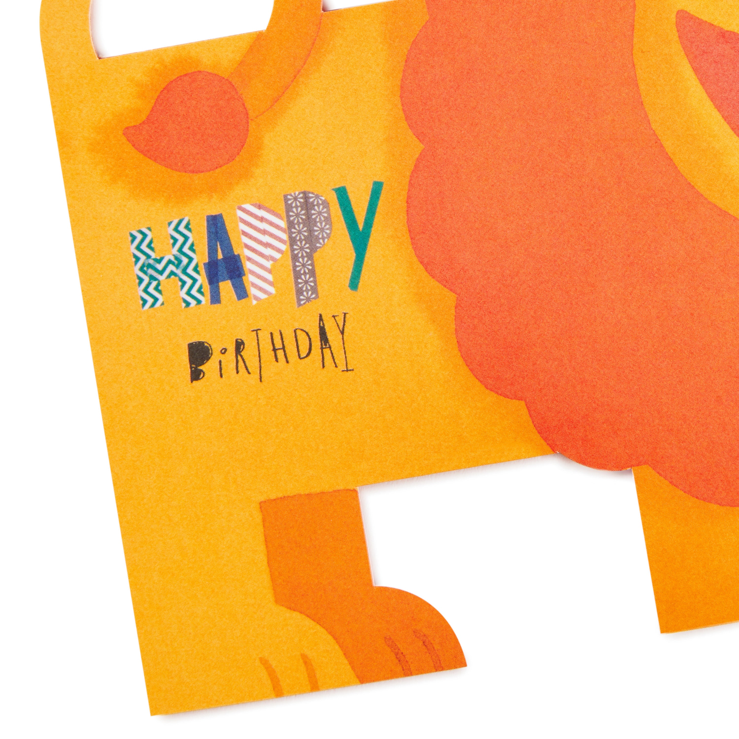 Pop Up Birthday Card (3D Honeycomb Lion)