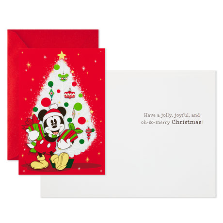 Pack of Disney Christmas Cards, Jolly Joyful Mickey Mouse (10 Cards with Envelopes)