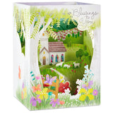 Paper Wonder Displayable Pop Up Easter Card (Blessings to You Church)