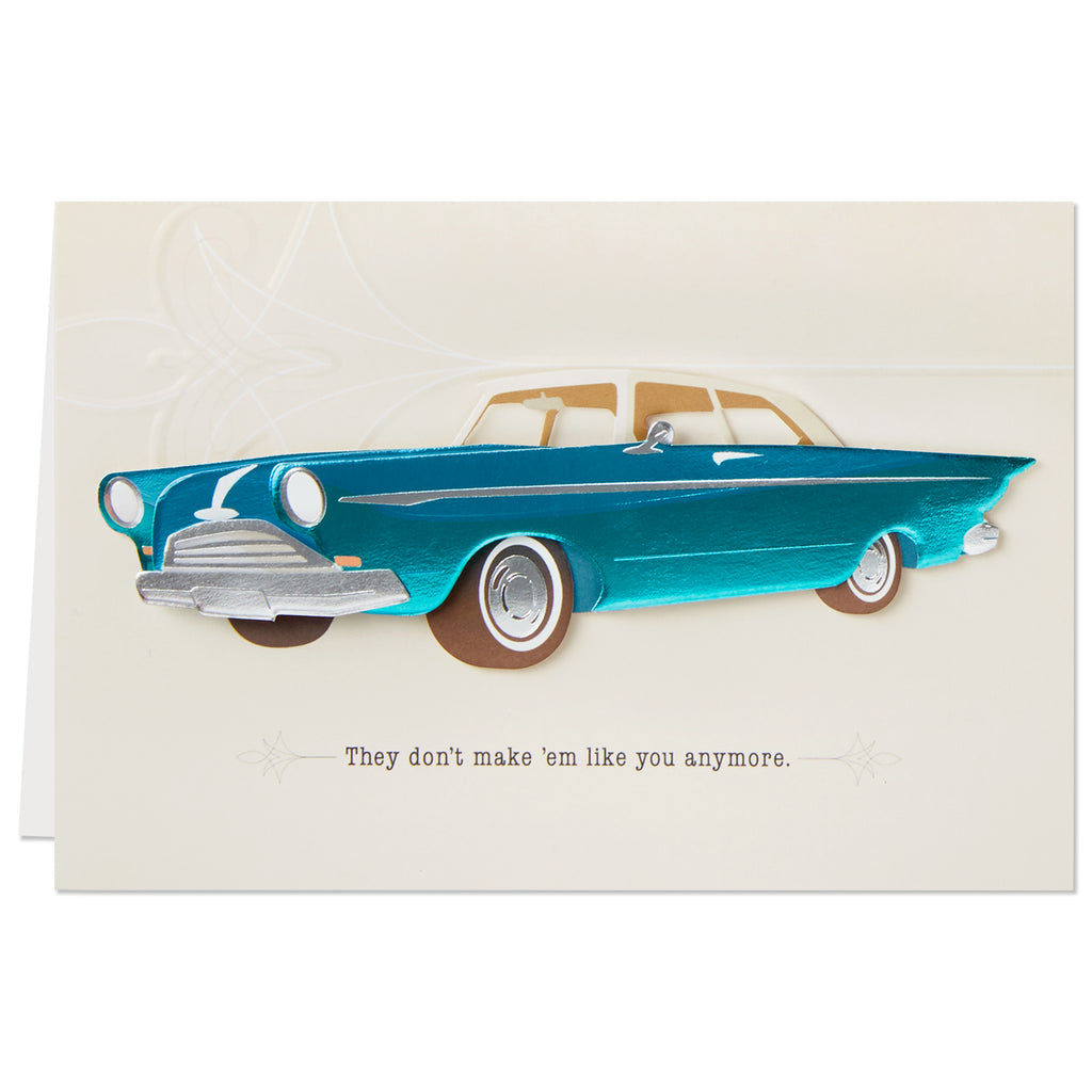 Signature Father's Day Card (Vintage Classic Car, Don't Make 'Em Like You Anymore)