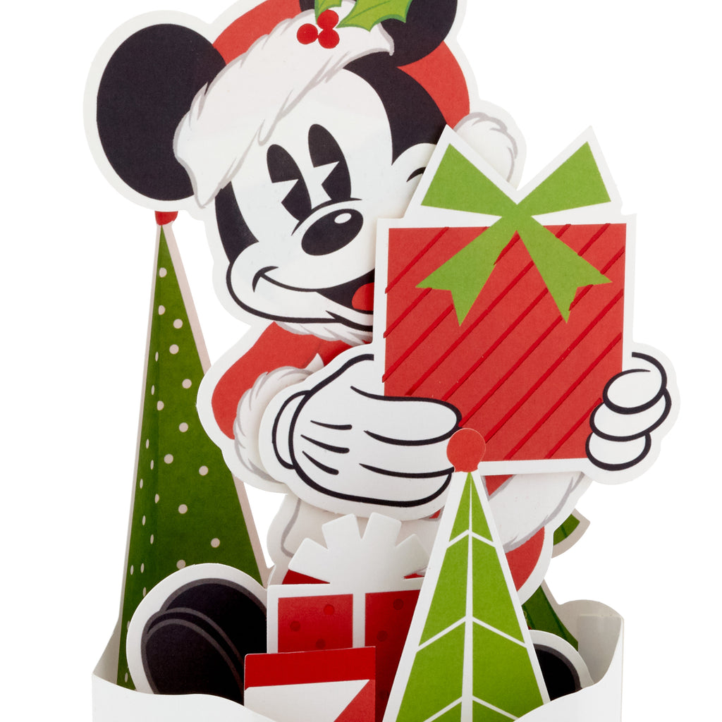 Paper Wonder Mickey Mouse Displayable Pop Up Christmas Card (Santa Claus)
