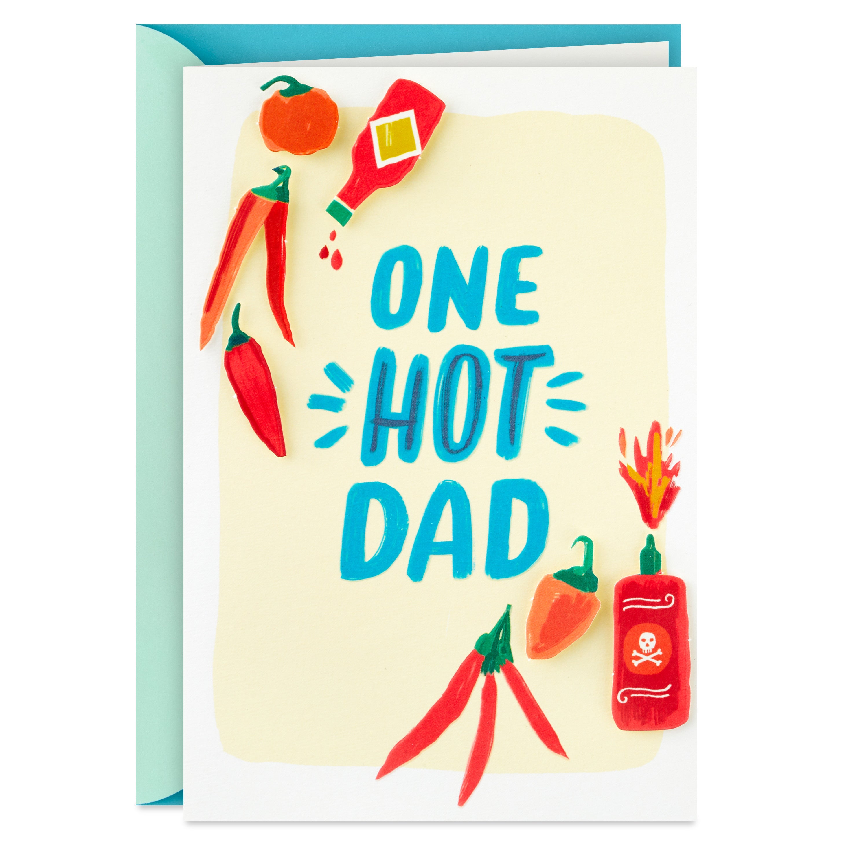 Fathers Day Card for Husband or Boyfriend (One Hot Dad)