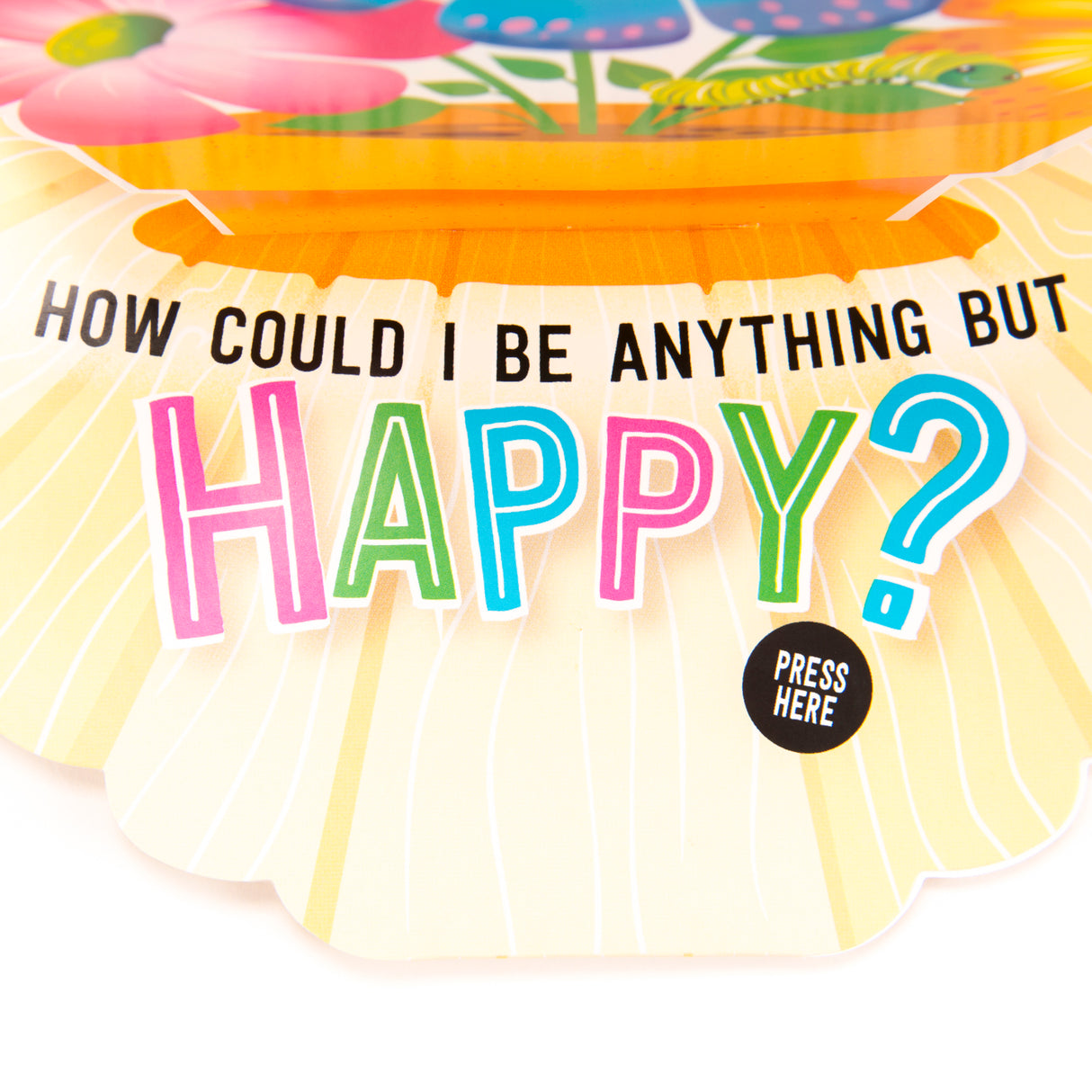 Pop Up Mother's Day Card with Song for Mom (Pot of Butterflies, Plays Happy by Pharrell Williams)