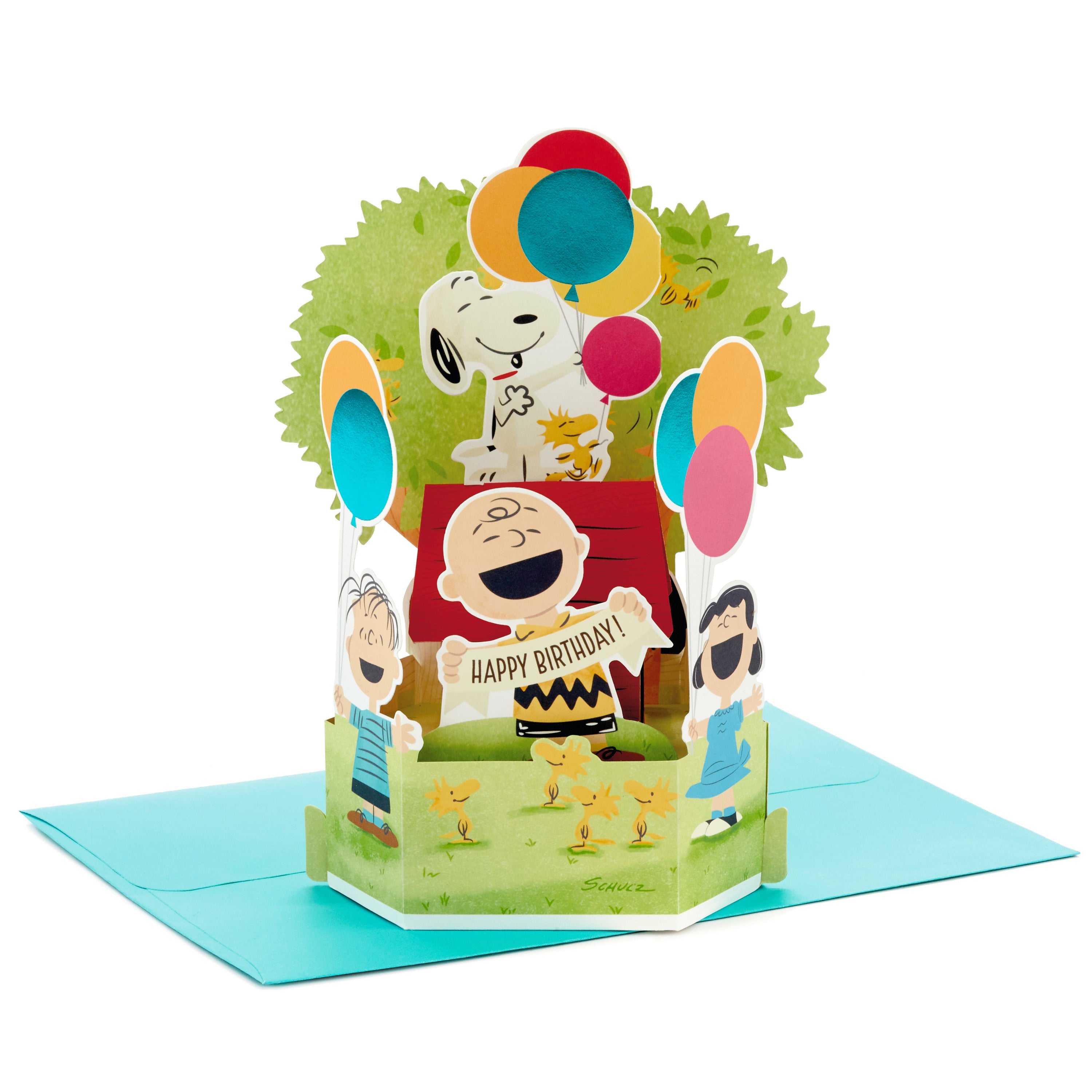  Paper Wonder Peanuts Pop Up Birthday Card (Snoopy, Charlie Brown, Day Filled with Fun)