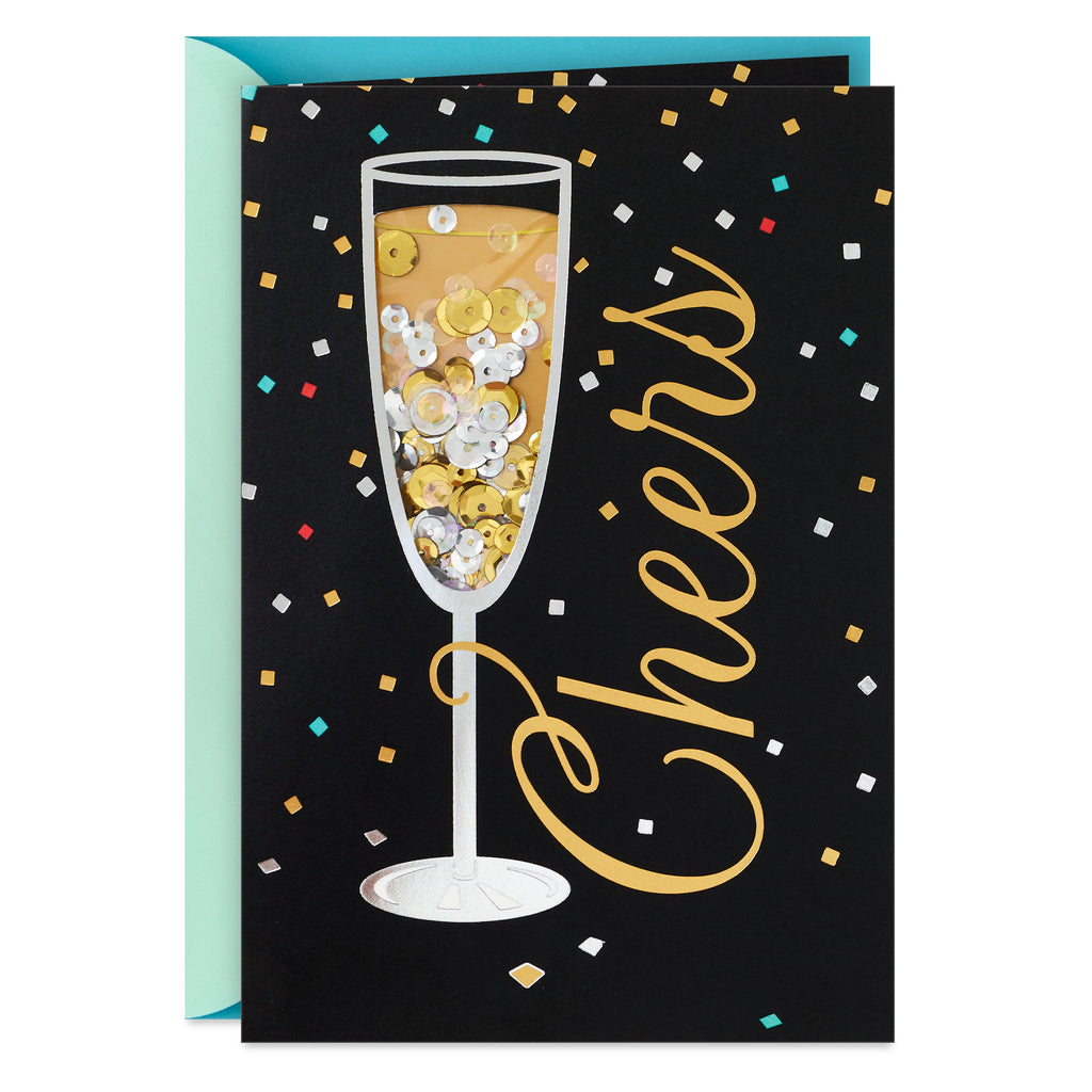 Congratulations Card (Champagne Cheers)