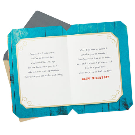 Fathers Day Card for Husband or Boyfriend (Great Dad)